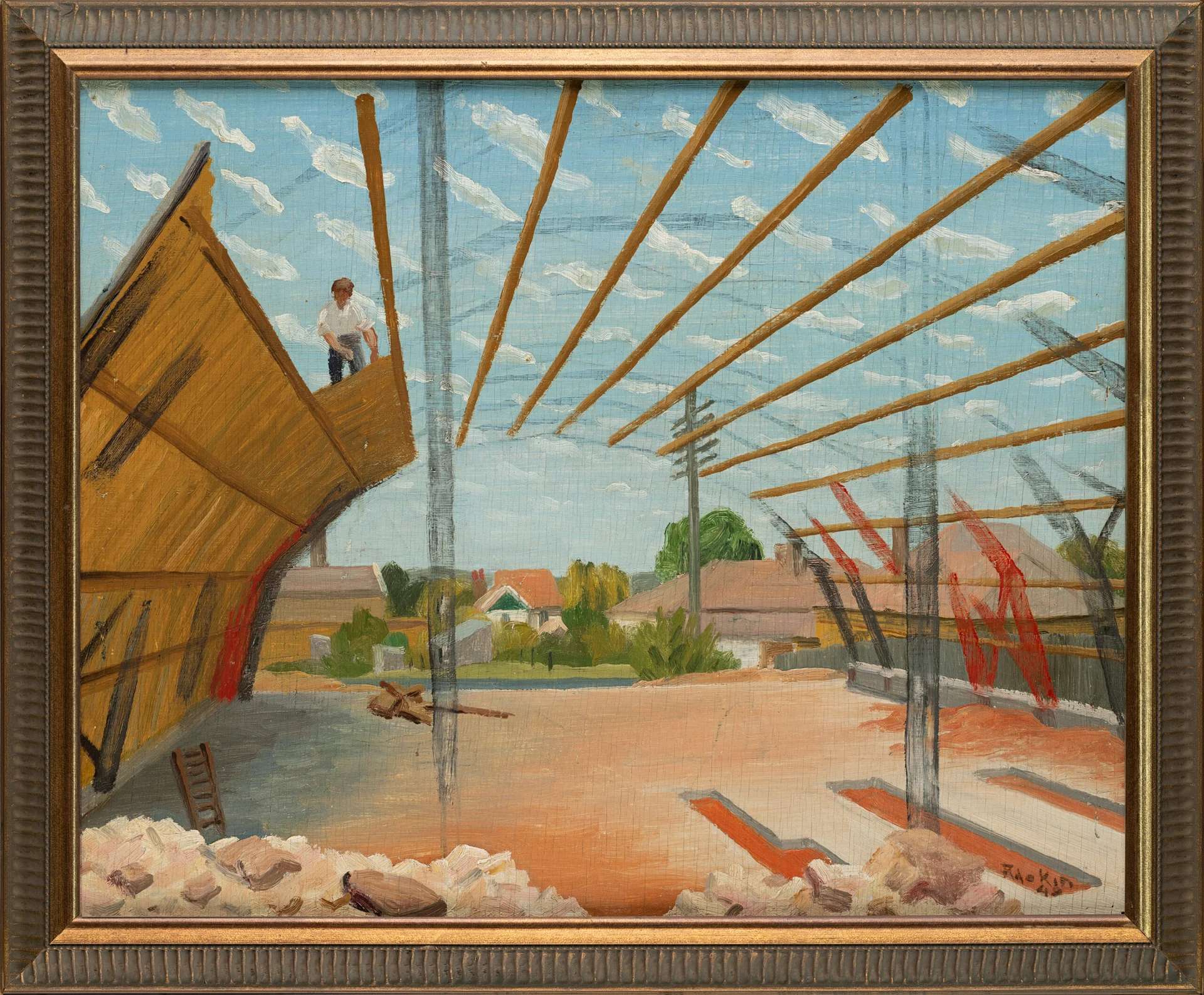 CONSTRUCTION OF A HANGAR