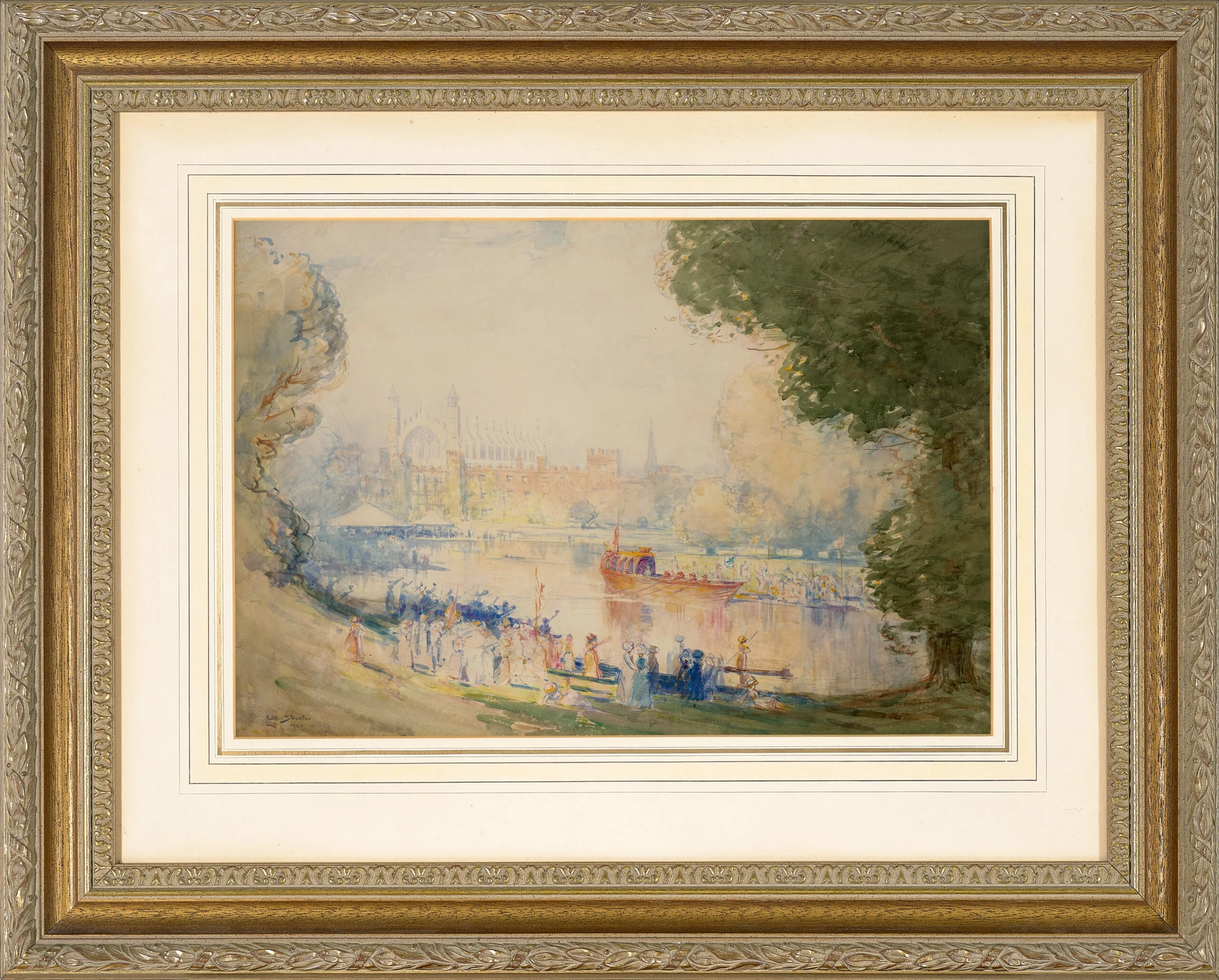 THE ROYAL BARGE AT ETON