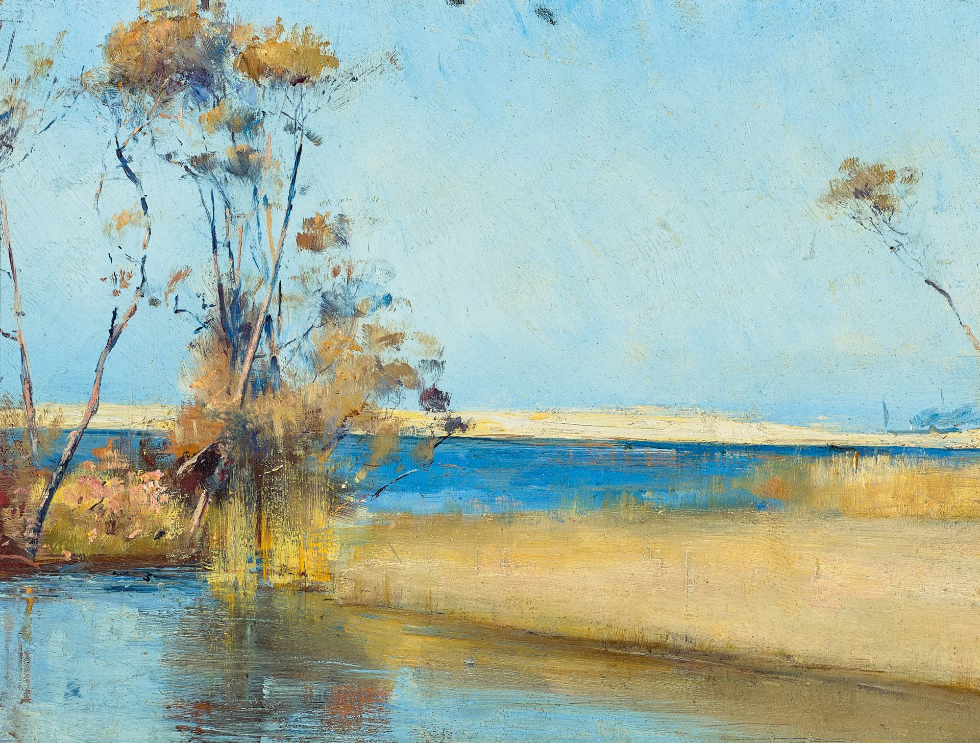 PORTRAIT OF EILEEN (VERSO: COASTAL LANDSCAPE)