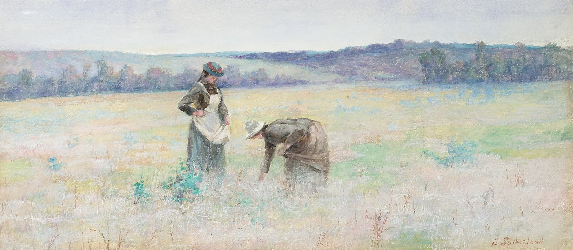 THE MUSHROOM GATHERERS, c.1895 –