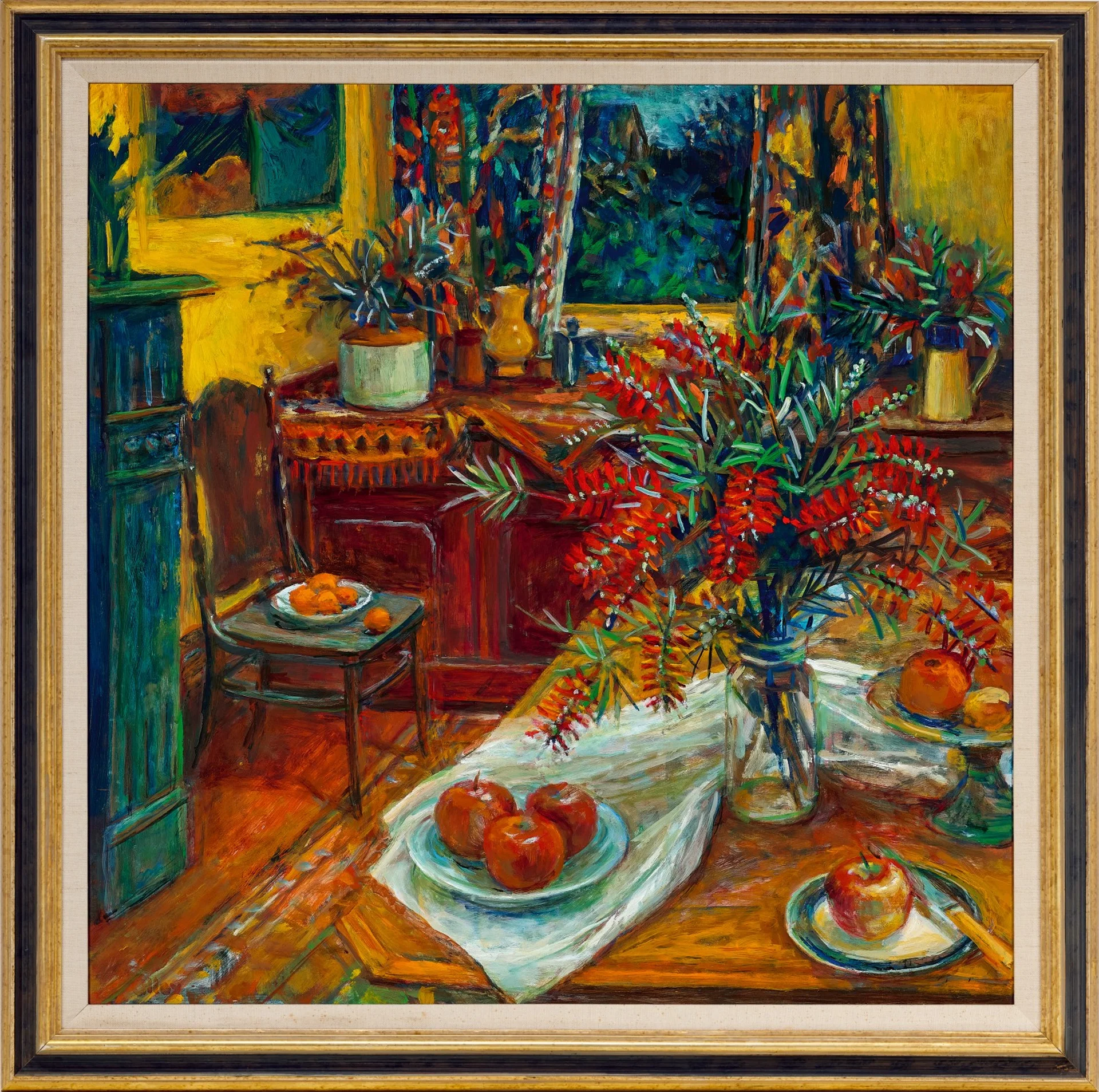 INTERIOR WITH BOTTLEBRUSH