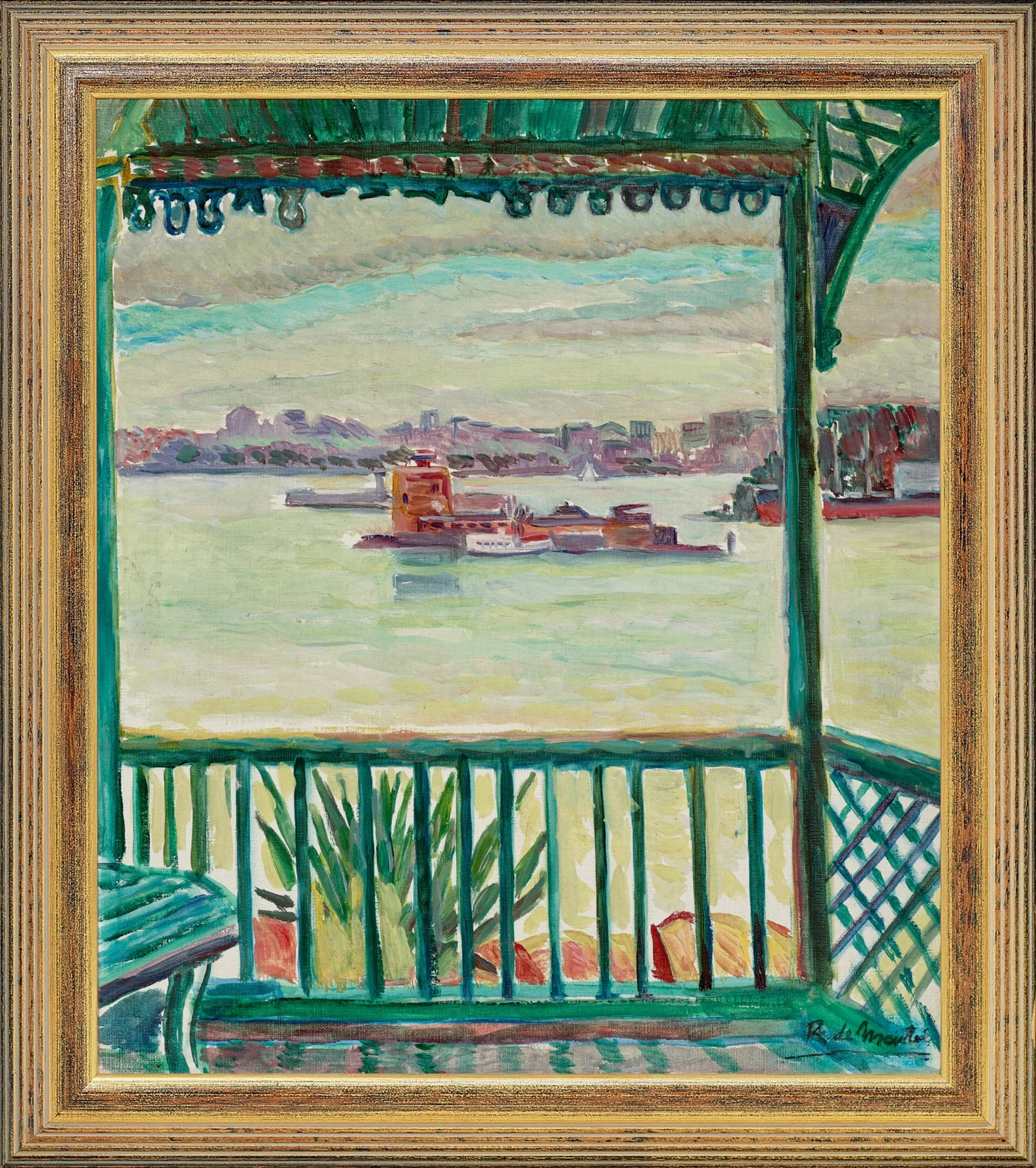 View of Sydney Harbour from Admiralty House to Fort Denison