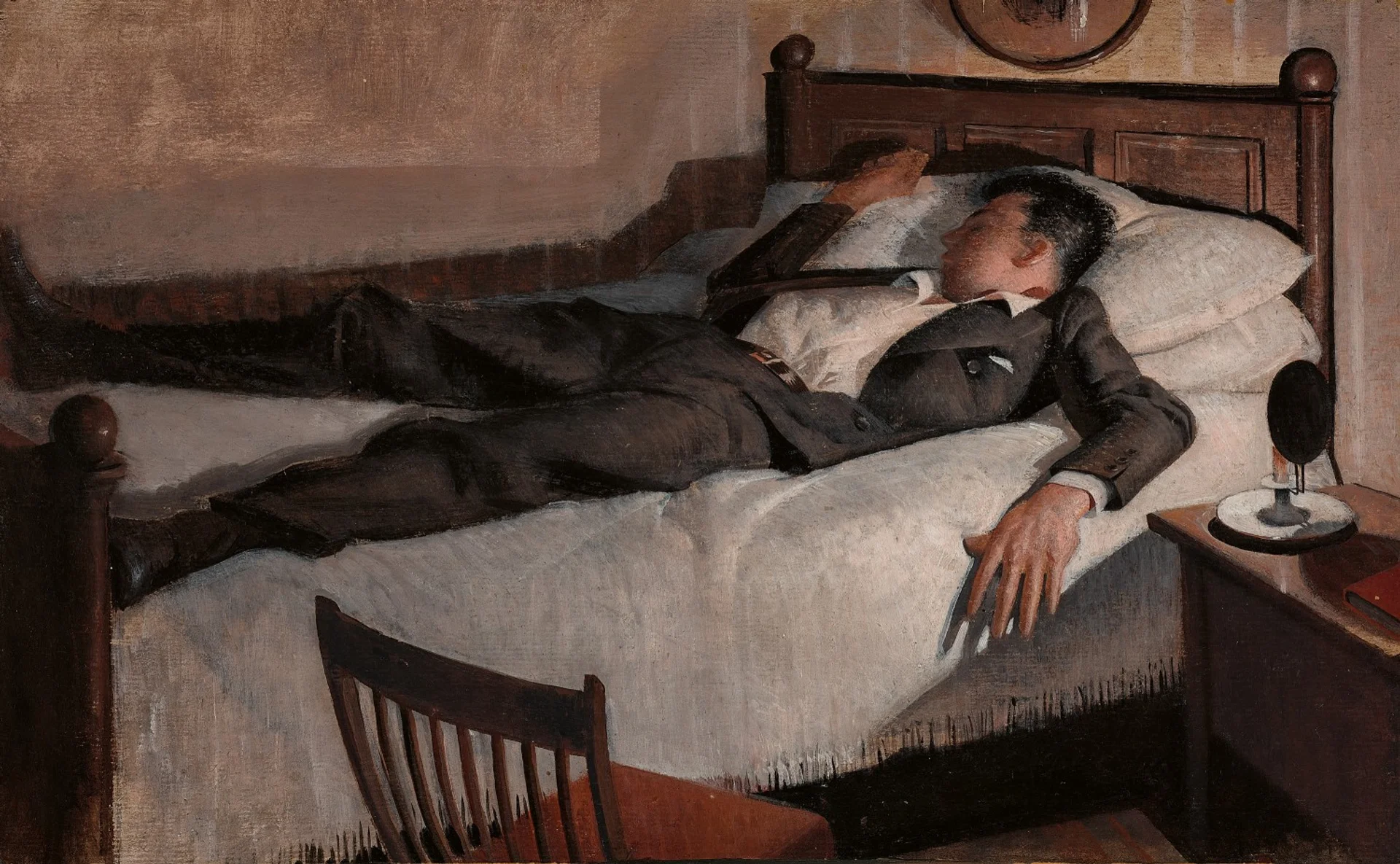 Young man sleeping