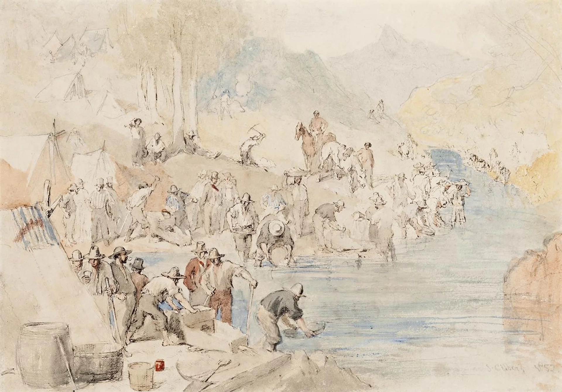SCENE AT THE DIGGINGS, MOUNT ALEXANDER