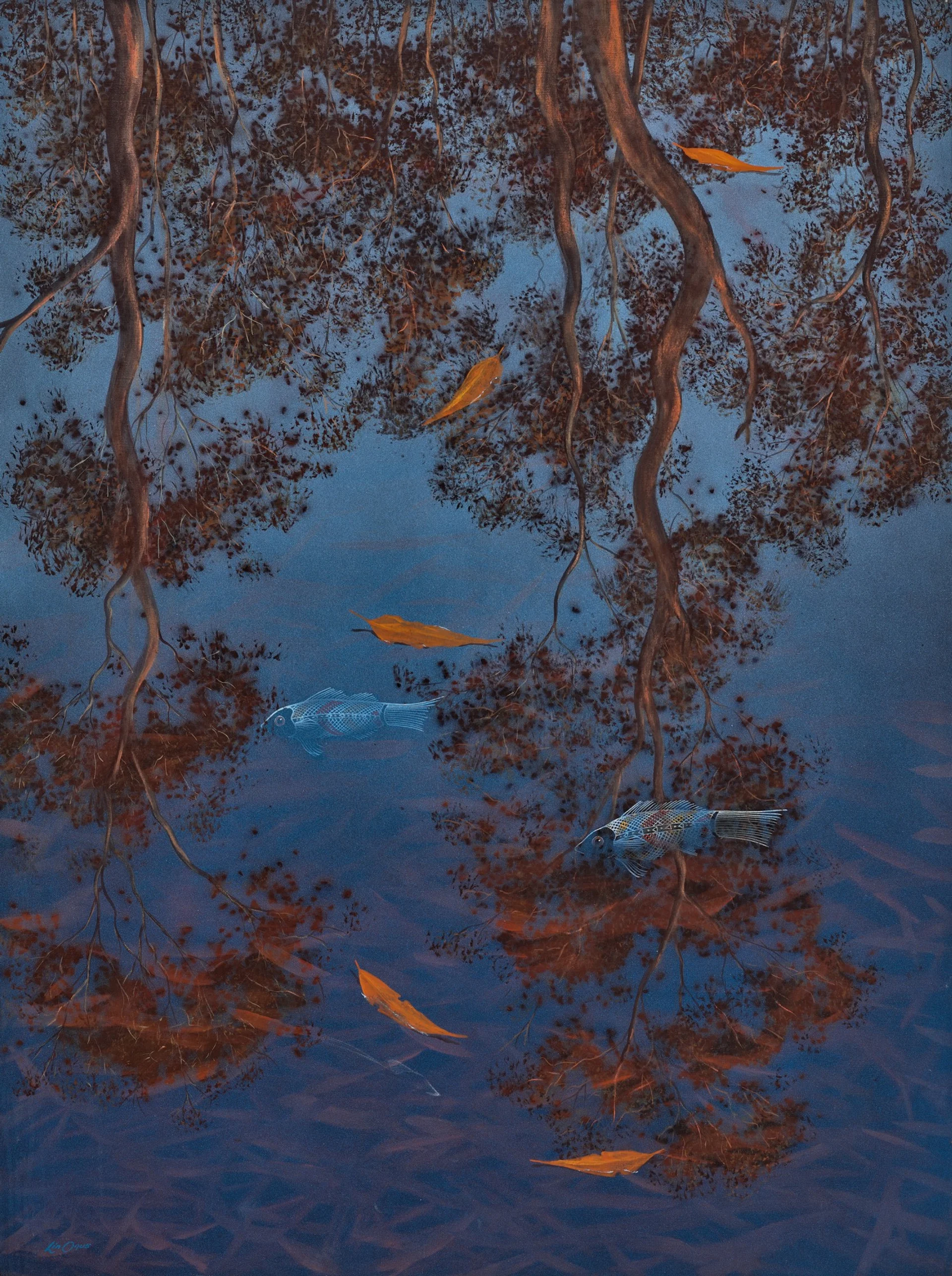 GOONYA GA GIRRARNG (FISH AND LEAVES)