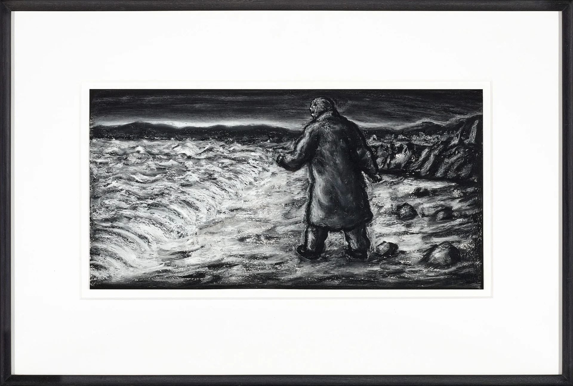 Drawing (man by the sea)