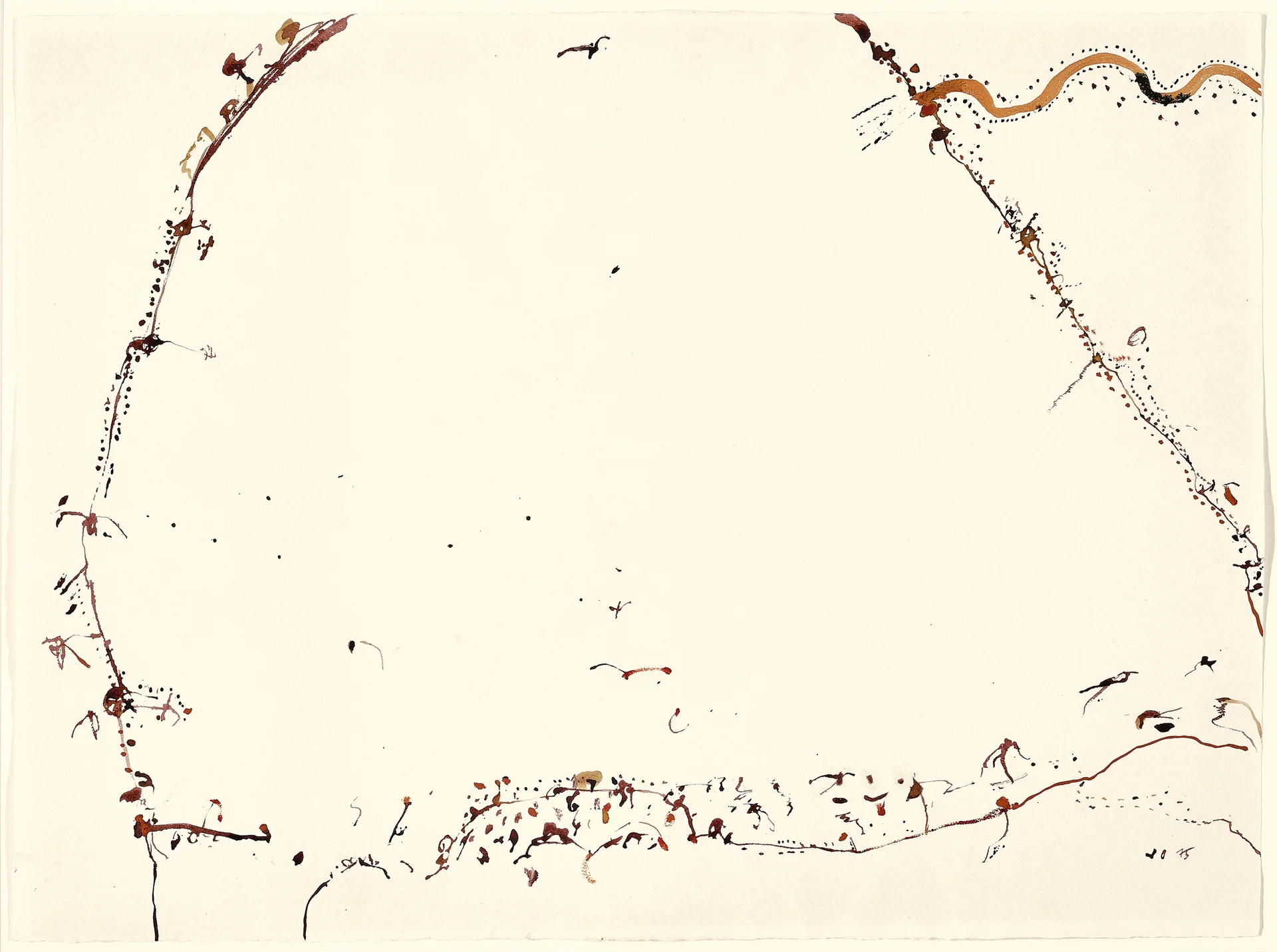 Cooper flowing into Lake Eyre