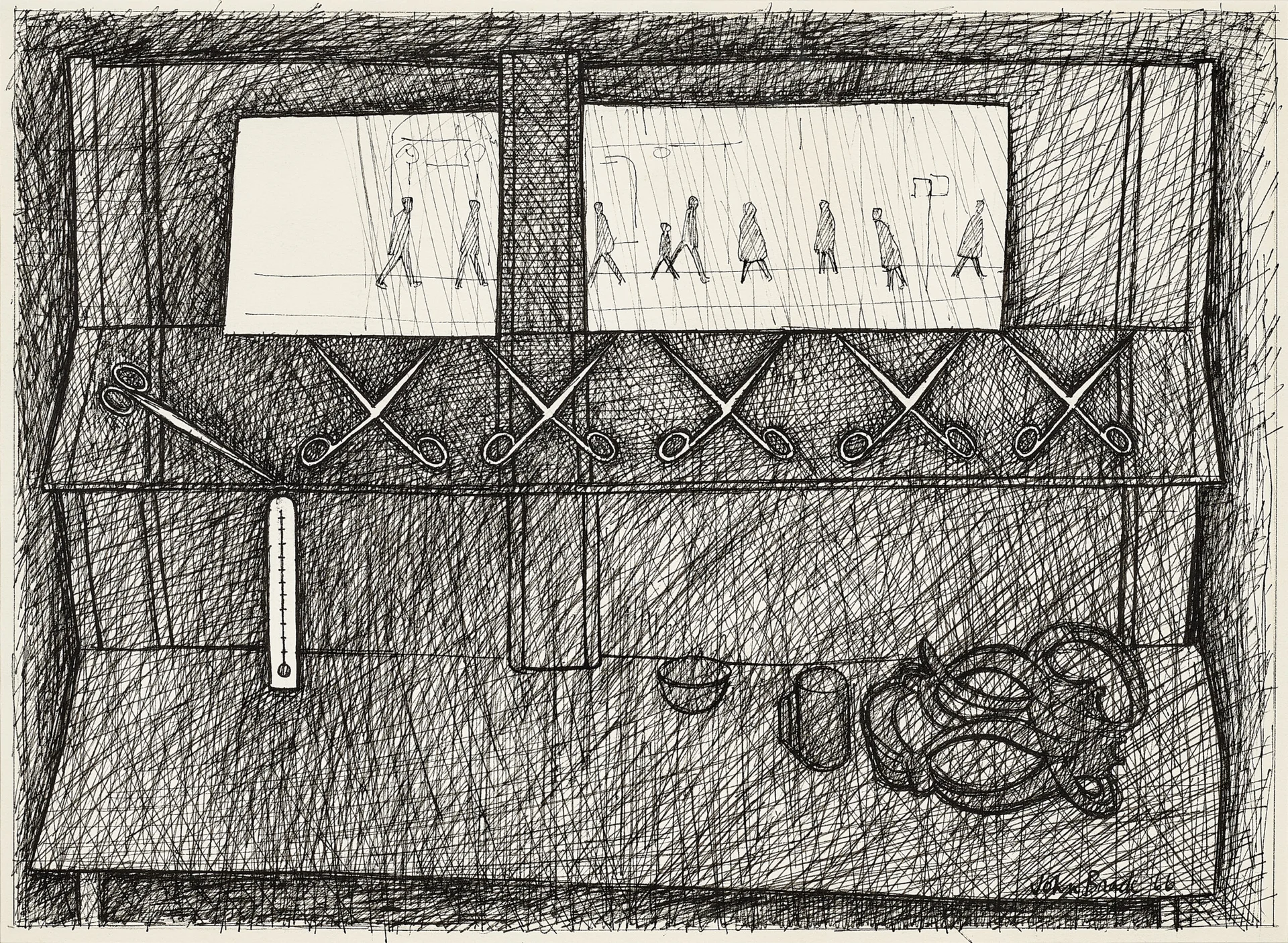 Study for mirror and scissors