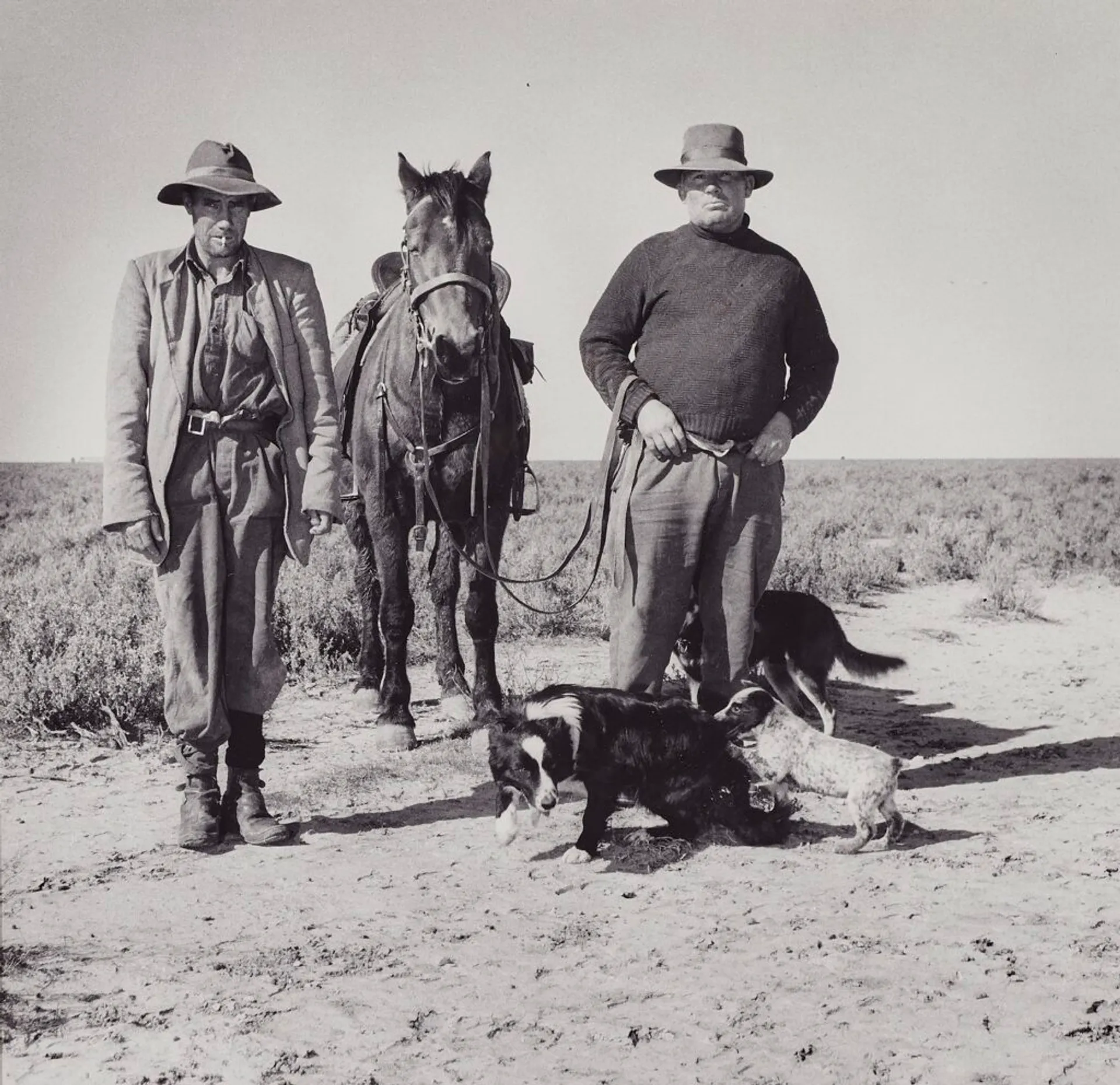 SHEEP DROVERS NEAR ONE TREE, NSW