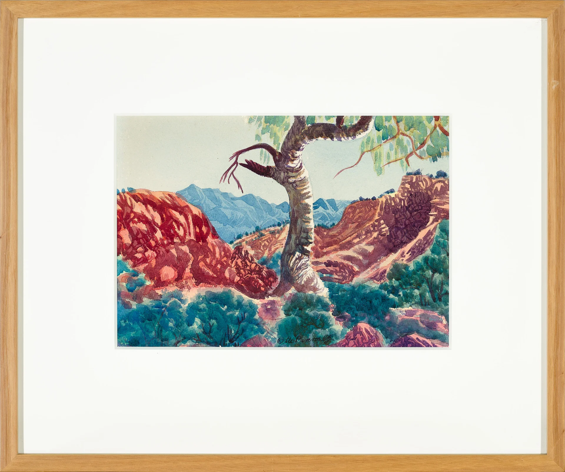 Three watercolours