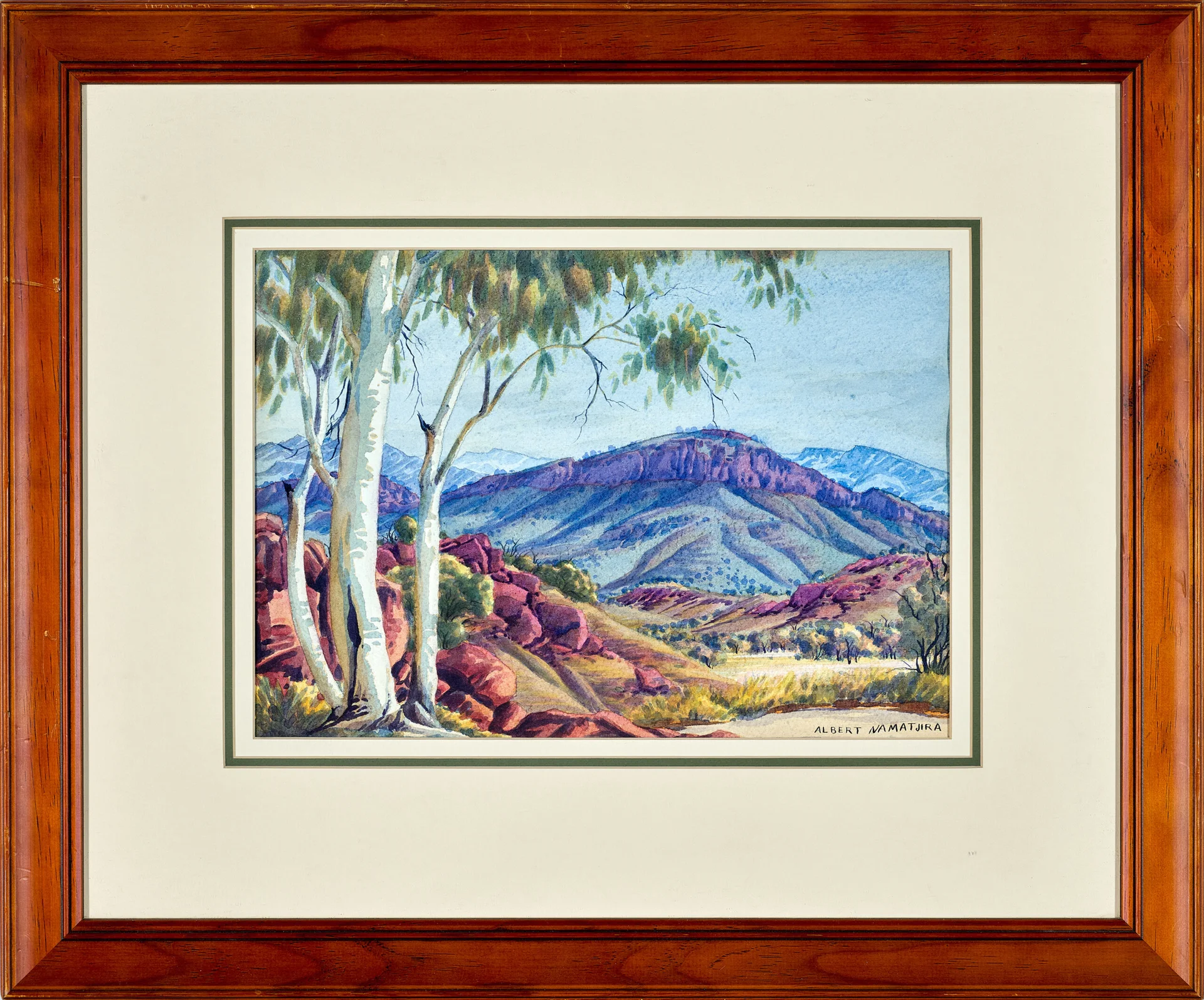 GHOST GUM AND CENTRAL AUSTRALIAN LANDSCAPE