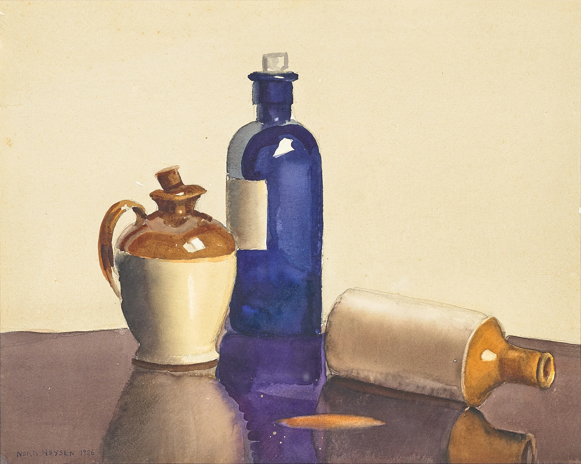 STILL LIFE OF BOTTLES (TRIPTYCH)