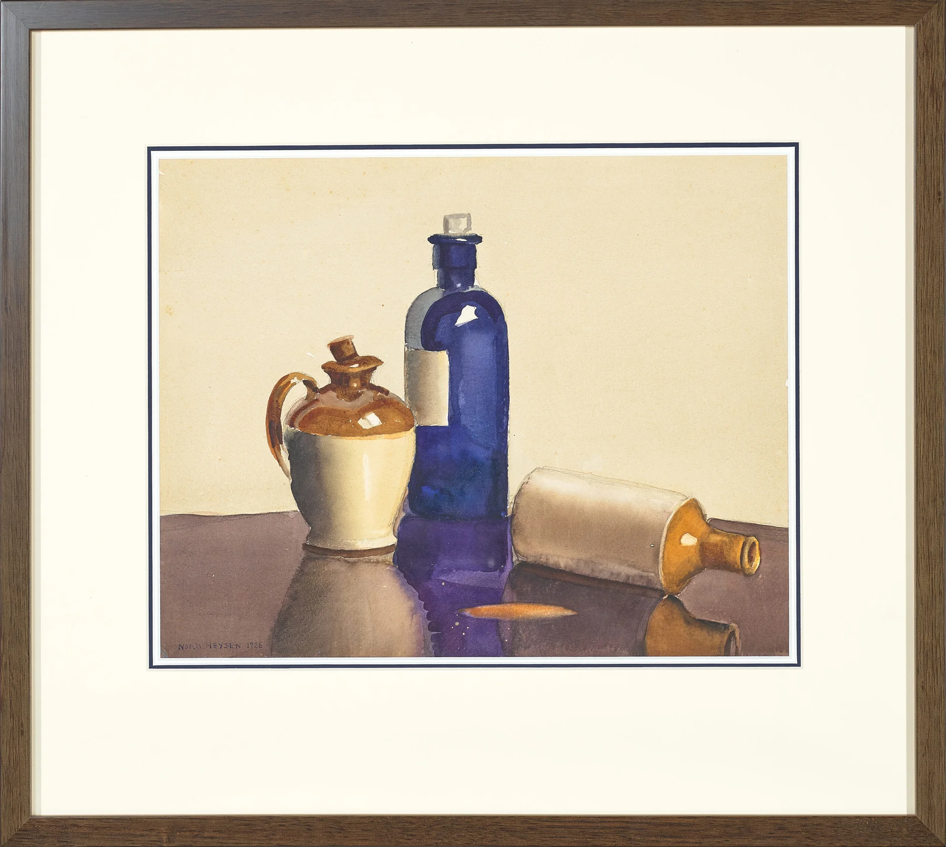 STILL LIFE OF BOTTLES (TRIPTYCH)