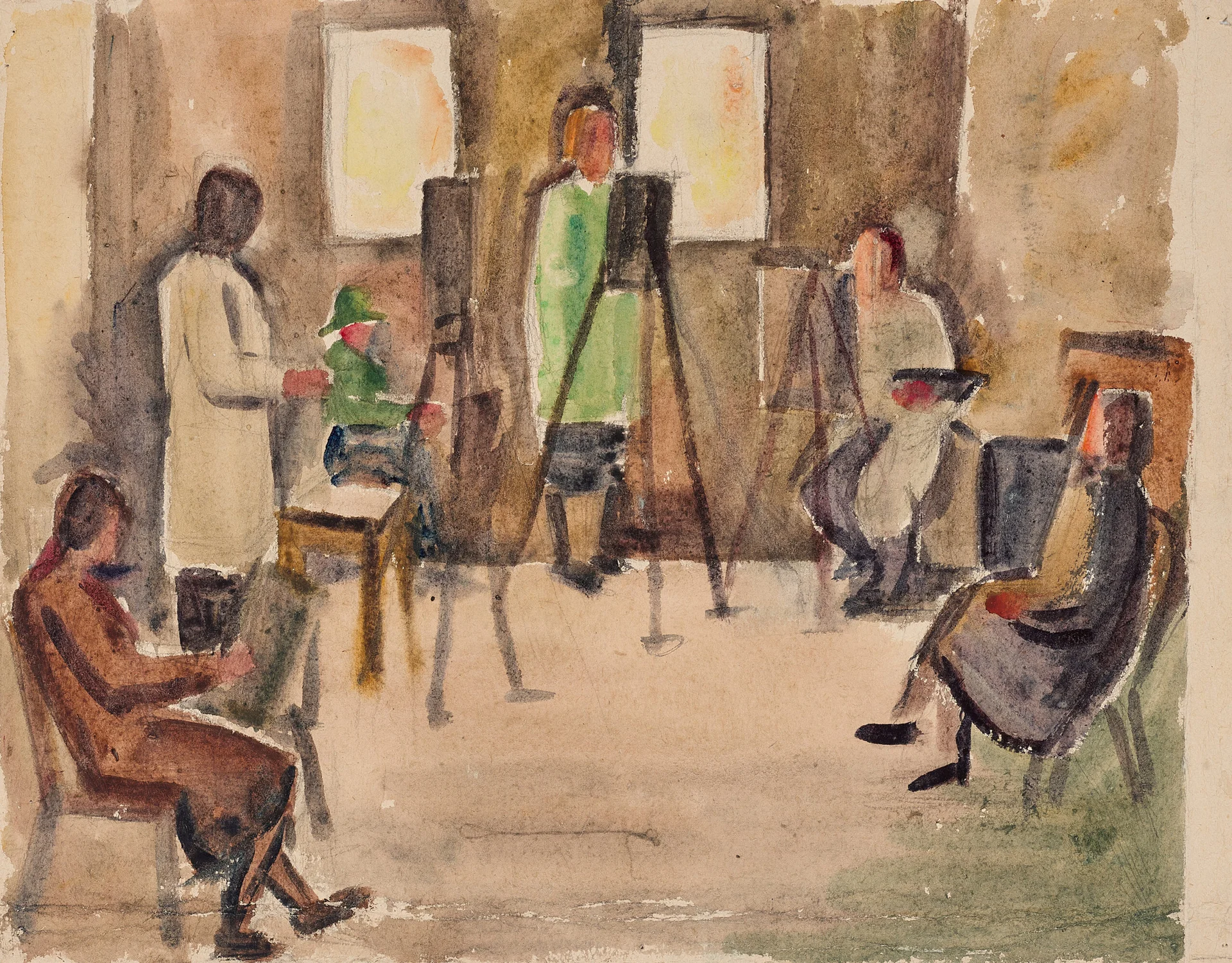 Study for ‘The sketch club’