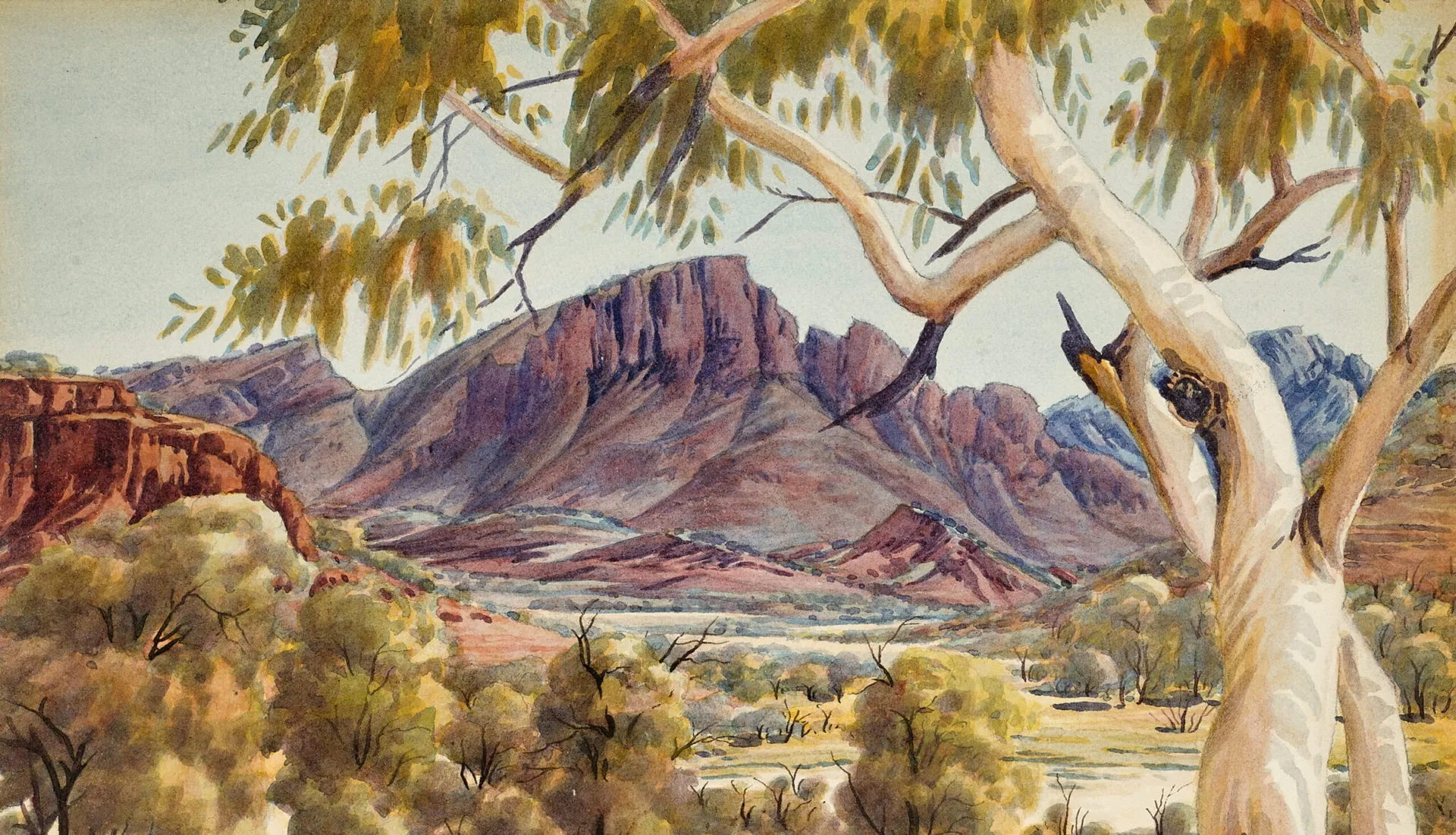 Watercolours by Albert Namatjira (Lots 53 – 57)
