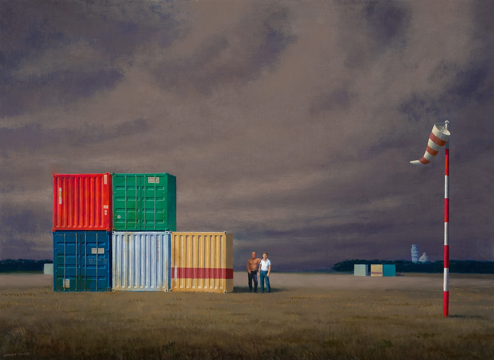 Containers at Pisa airport