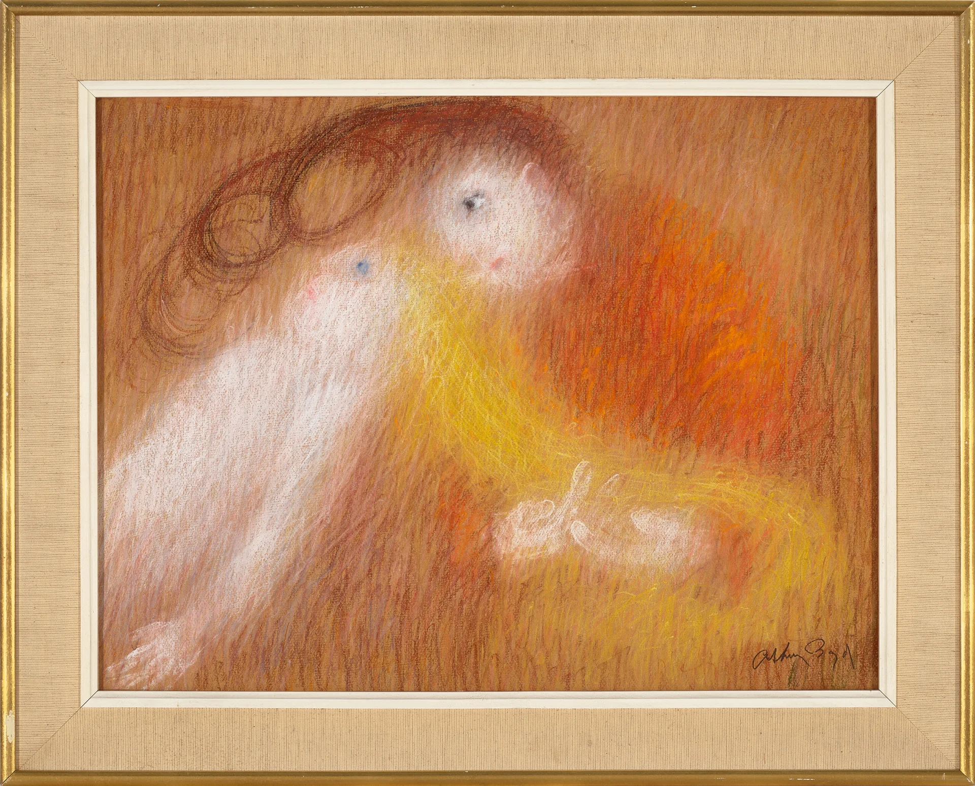 St. Francis holding St Clare’s hair