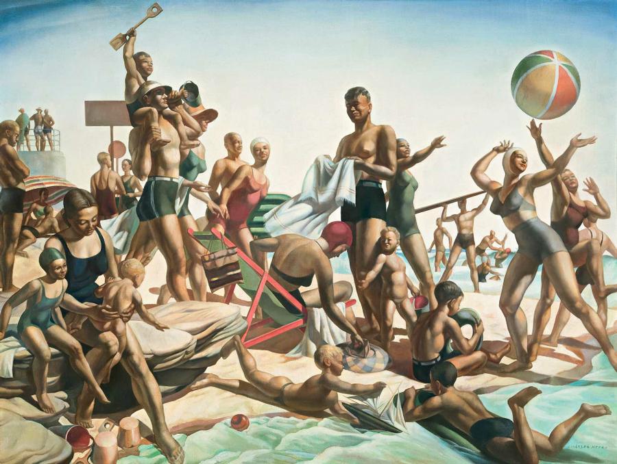 Australian Beach Pattern C 1940 Deutscher And Hackett