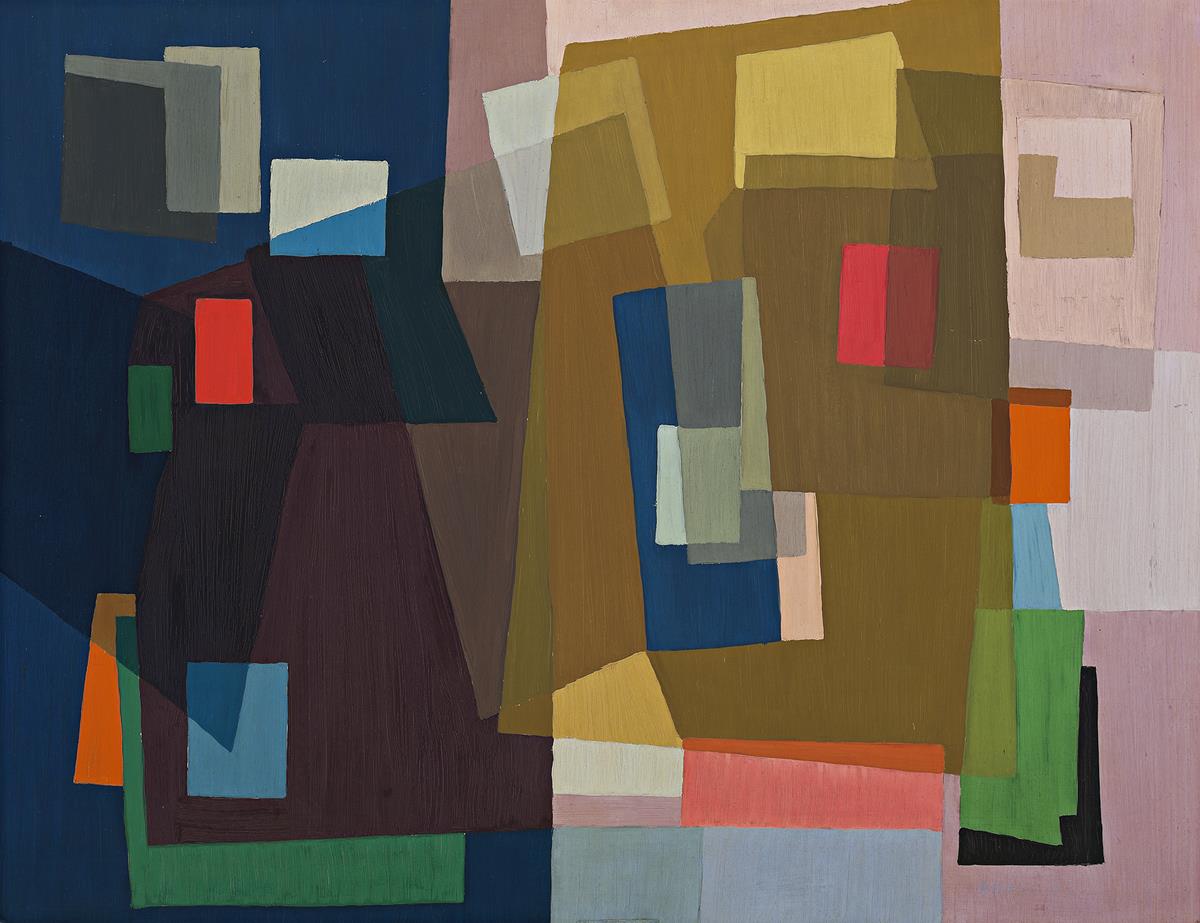 Constructive Painting 1953 Deutscher And Hackett - 