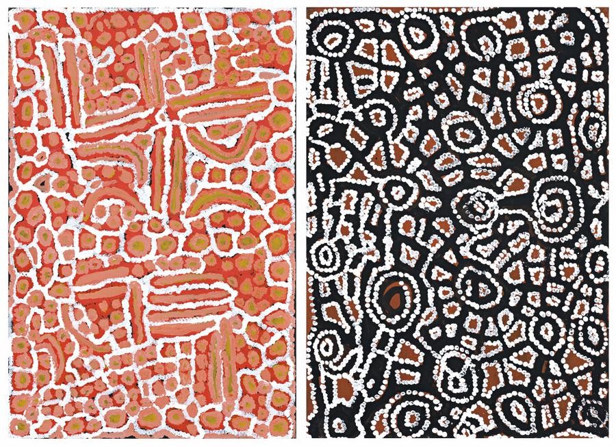 229 · HARRY TJUTJUNA, WATIKU TJUKURPA / A MAN'S STORY AND SPIDERMAN, 2007 AND 2006