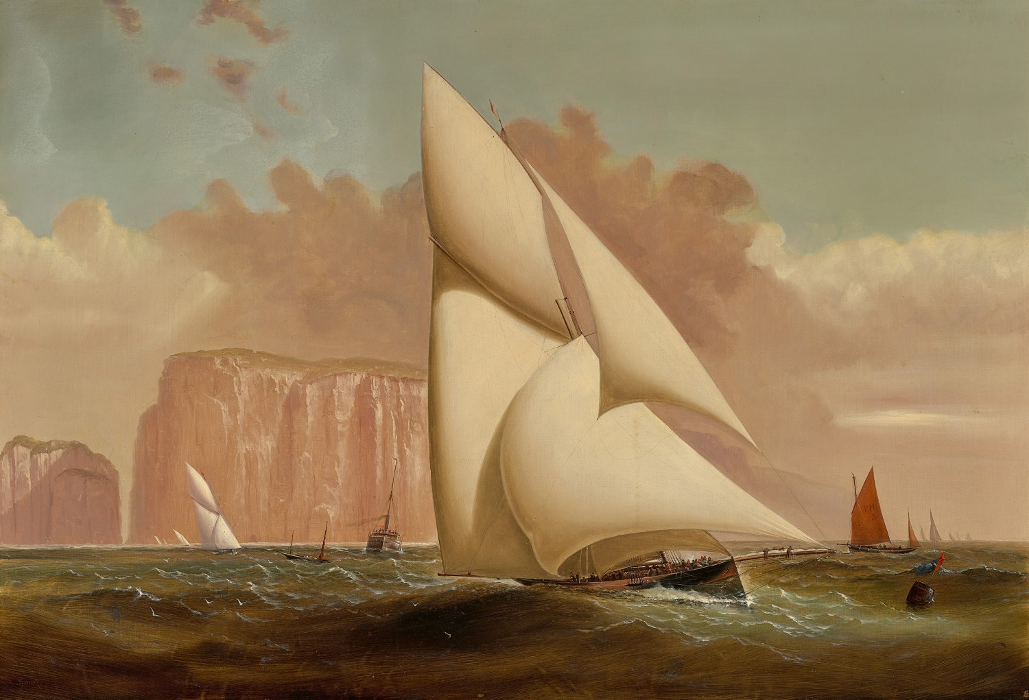 46 · Haughton Forrest, Yacht India and Schooner Gloriana coming out of Torbay