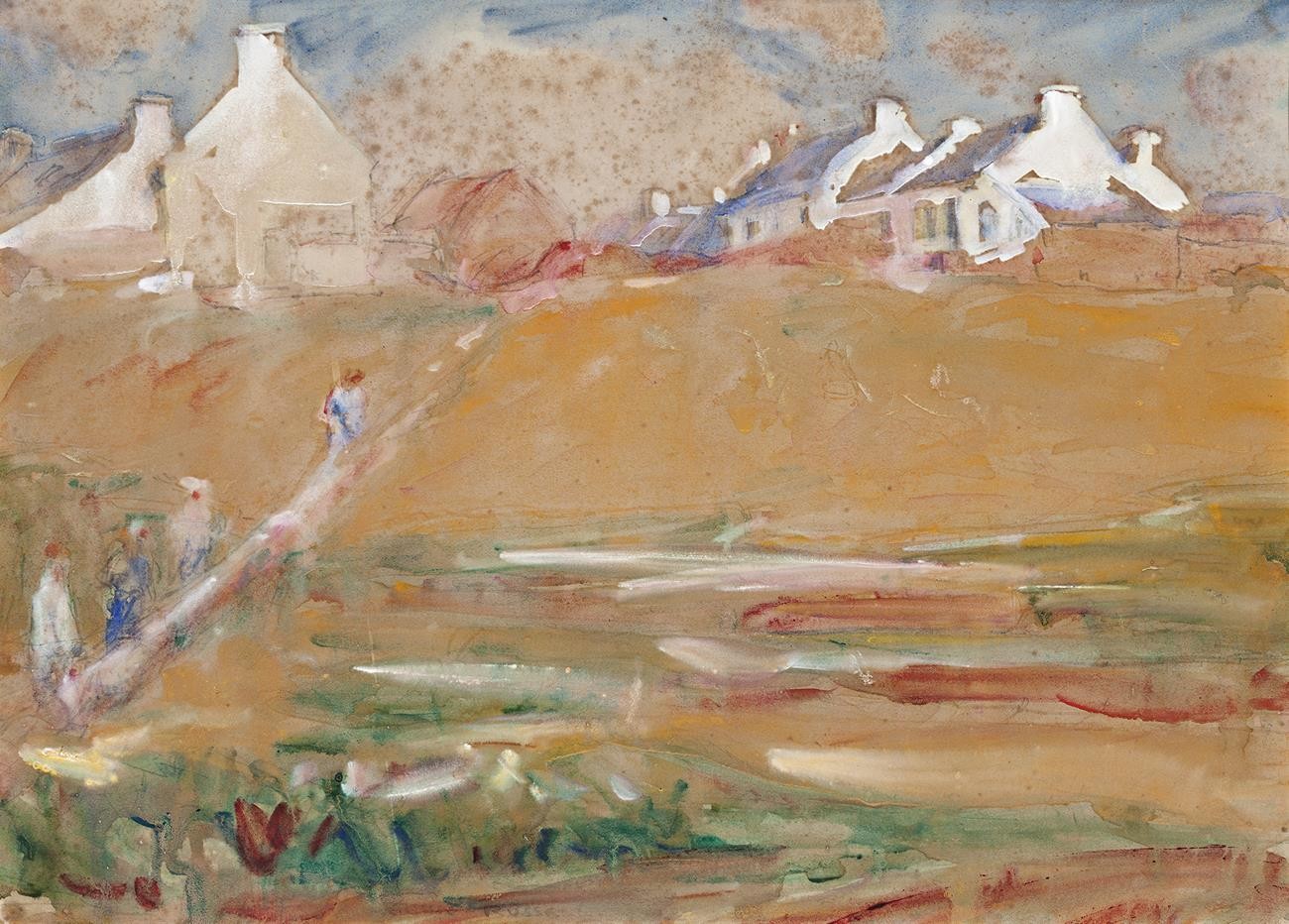 99 · JOHN PETER RUSSELL, COTTAGES, BELLE-ÎLE, c.1907