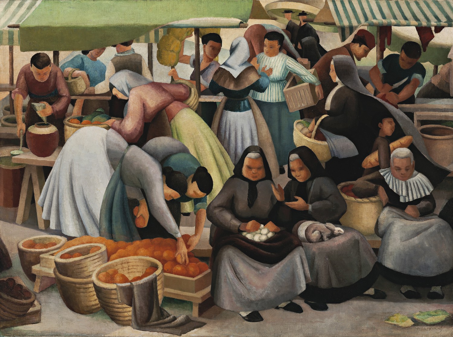 13 · SHEILA HAWKINS, CATALAN MARKET, c.1939