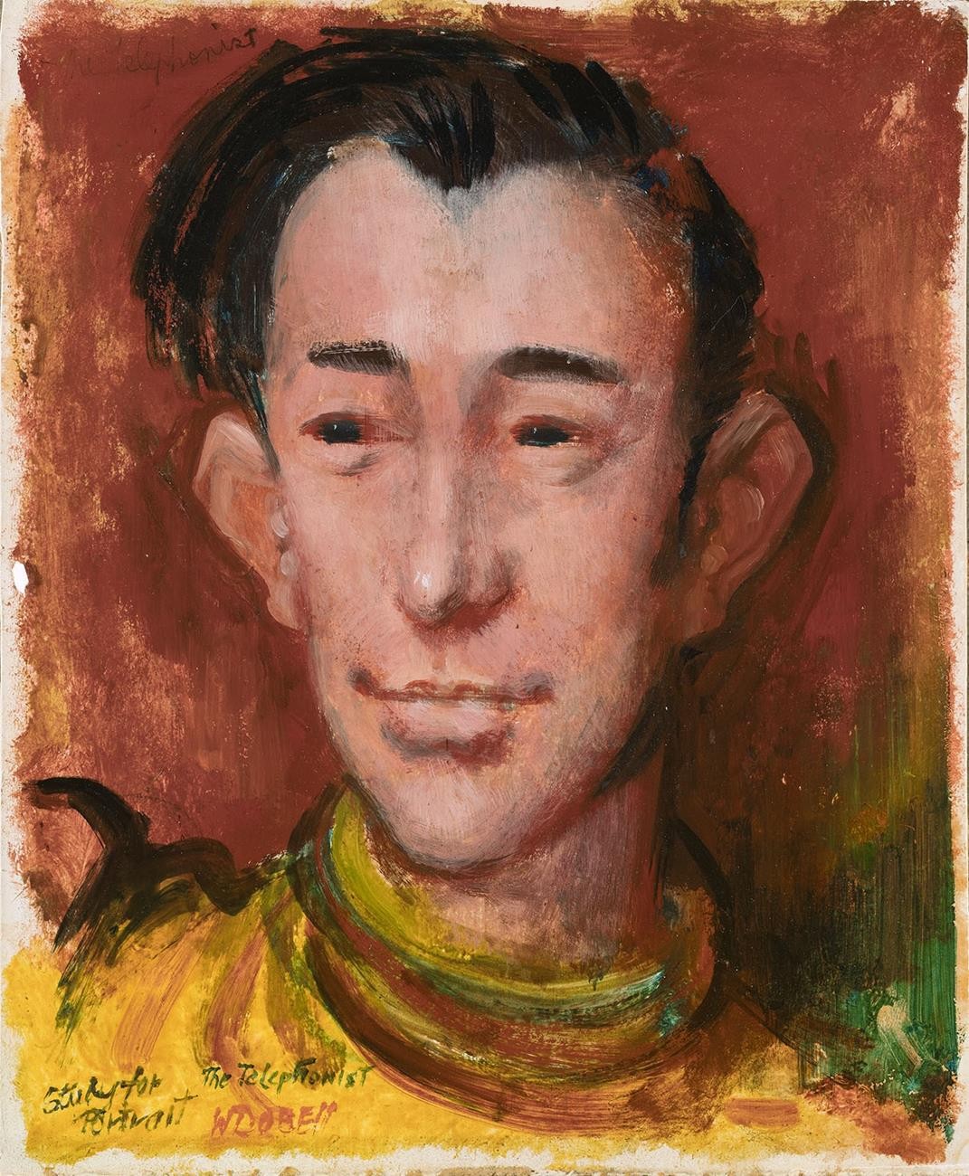 12 · WILLIAM DOBELL, STUDY FOR PORTRAIT – THE TELEPHONIST, 1946